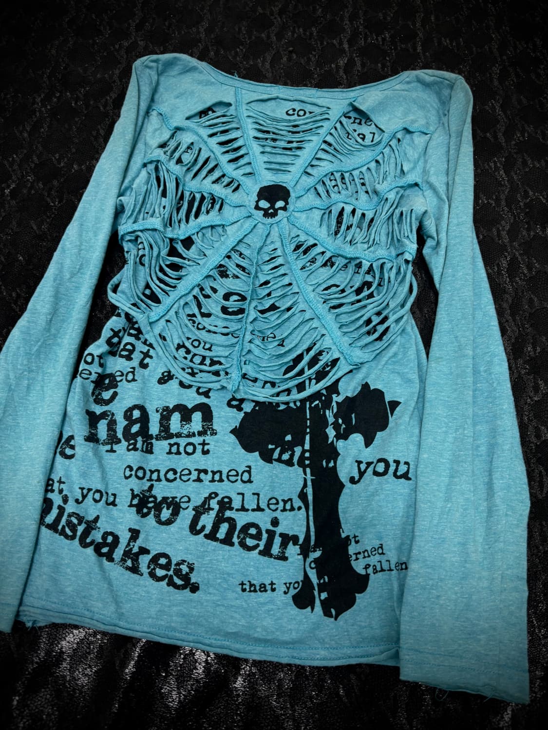“LAZY DAISY” 00’s Punk Cross&Skull Spide 상품이미지3