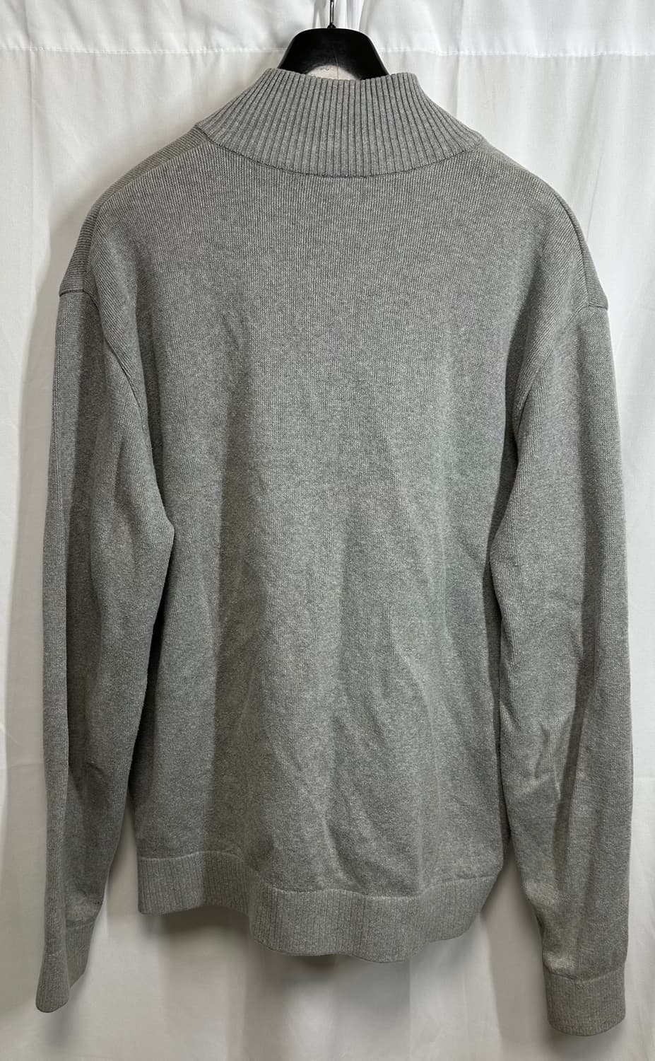 no.130 라코스테 그레이 풀집업 가디건 xl 상품이미지3