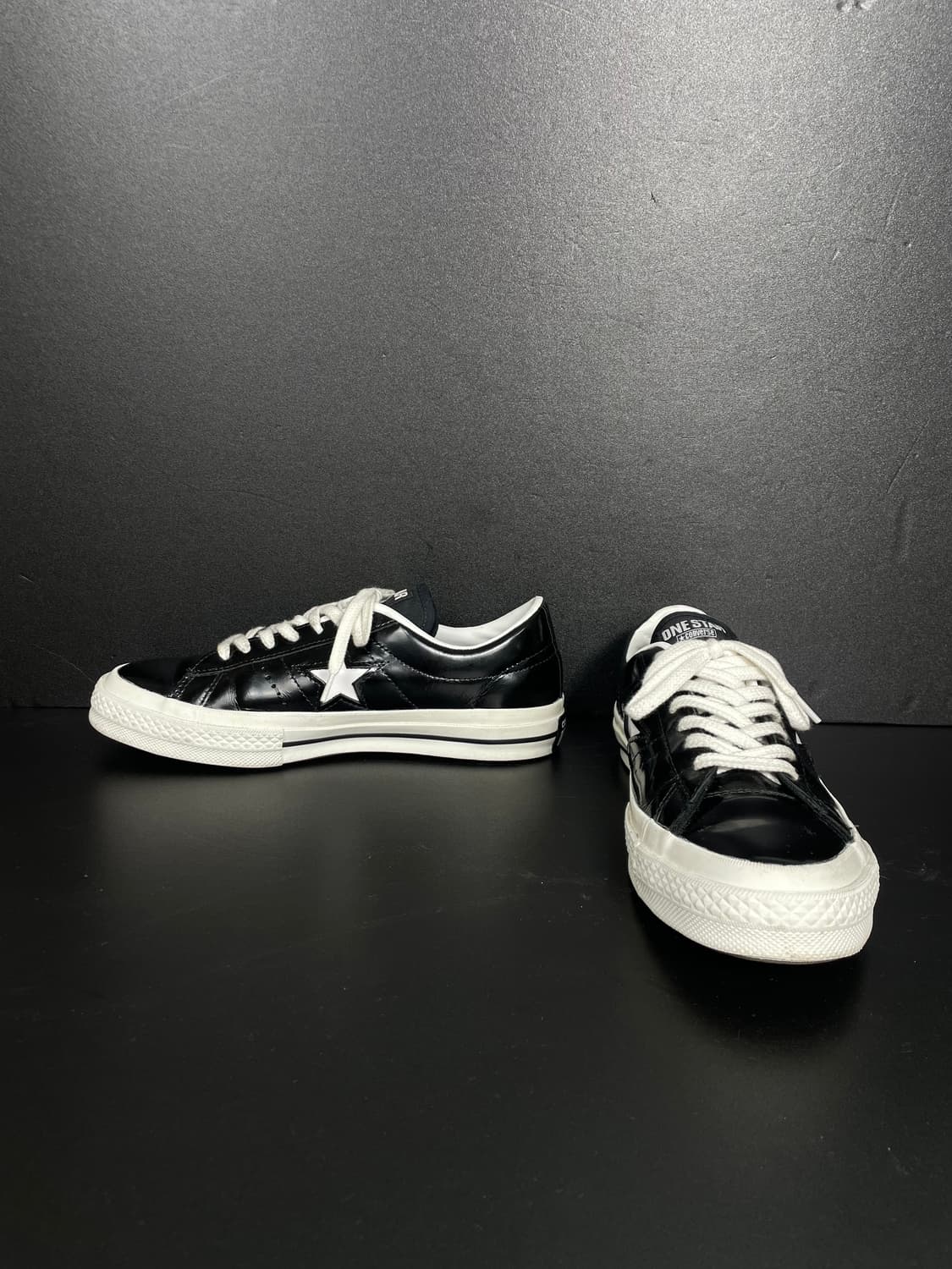 [260] Converse 컨버스 블랙 원스타 레더 한별 상품이미지5