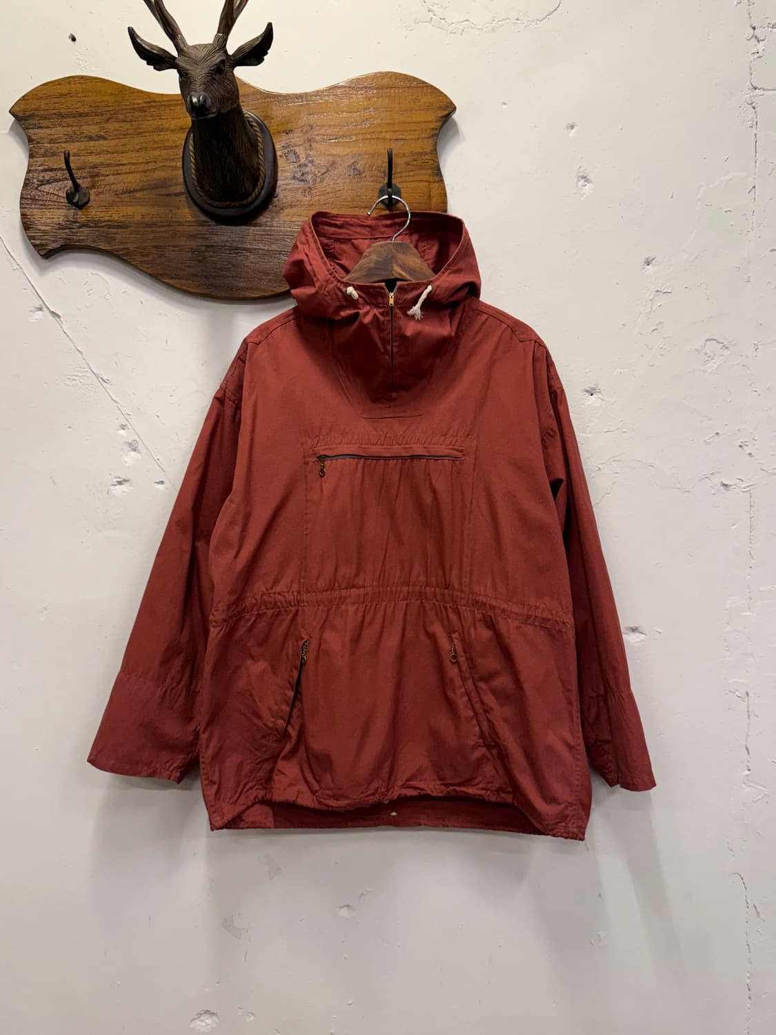 66) Brick Red Hooded Anorak  상품이미지1