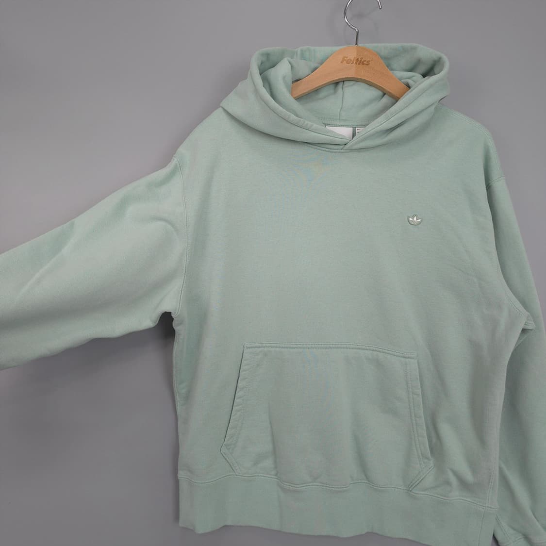 아디다스 Adidas 프리미엄 오가닉 코튼 후디 민트 M 상품이미지2