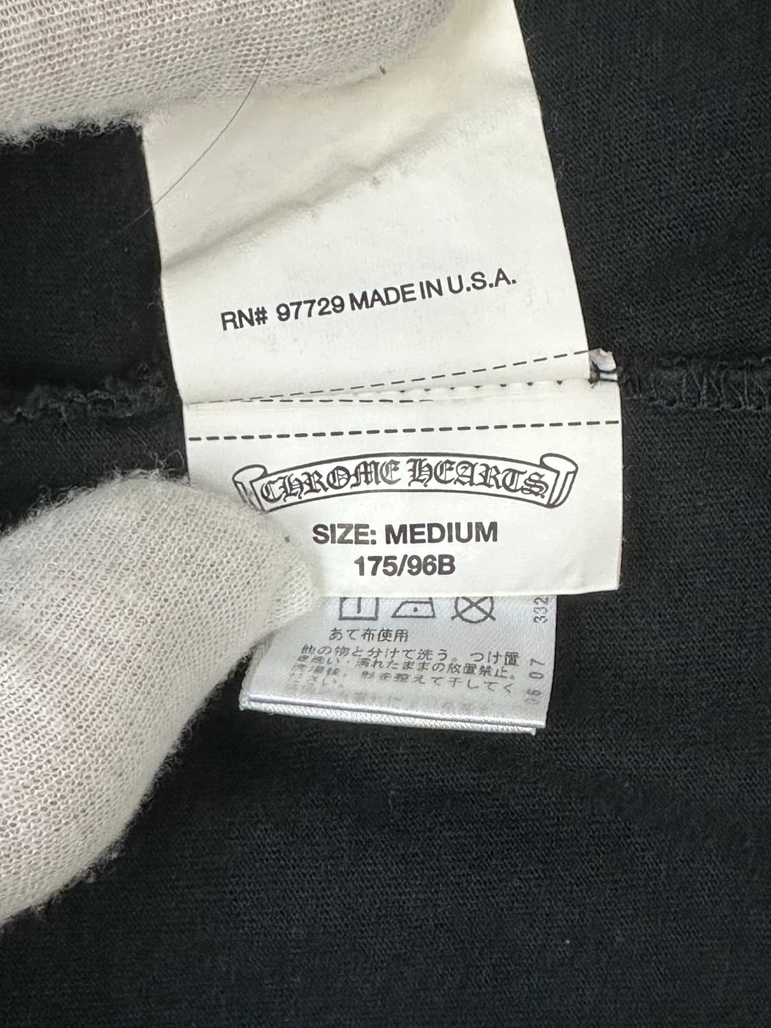 [M] 정품 크롬하츠 홀스슈 반팔 블랙 상품이미지6