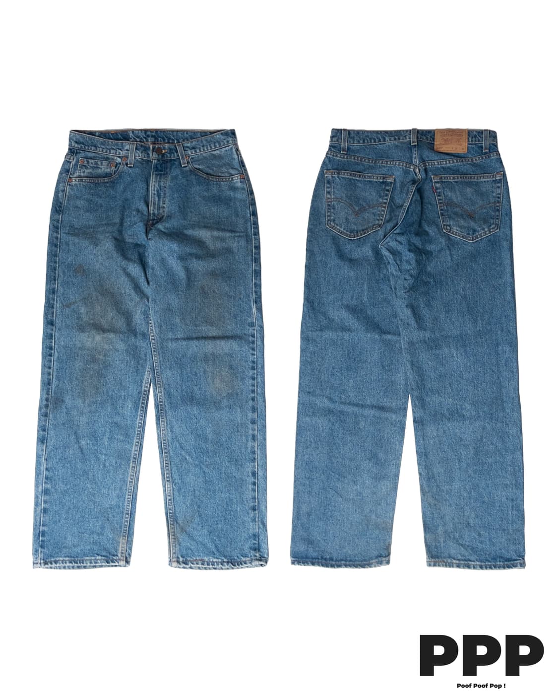 90's 미제 리바이스 565 루즈 핏 와이드 레그 33x30 상품이미지1