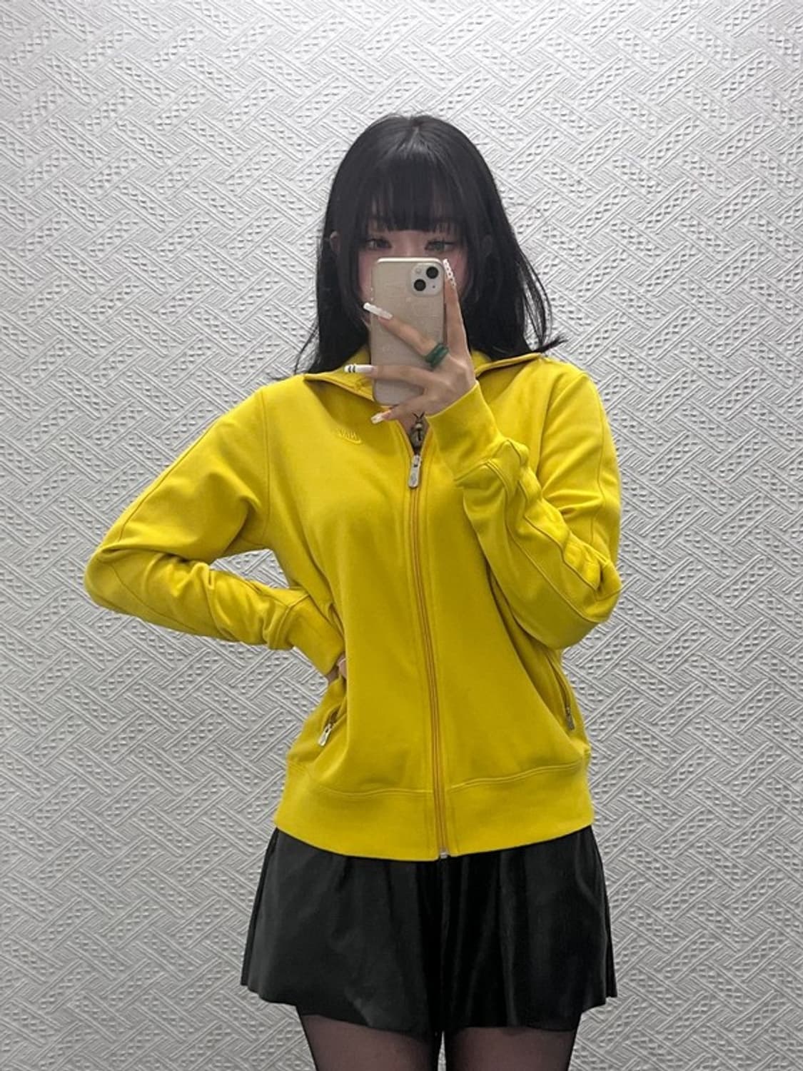 나이키 레트로 Y2K 00's 슬림핏 머스타드 져지 집업 M C10811 상품이미지2