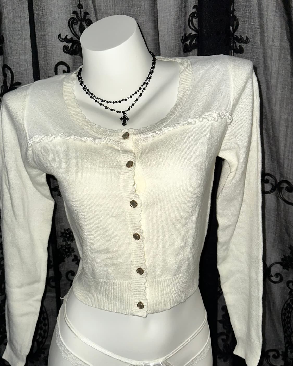 white lace cardigan 상품이미지2