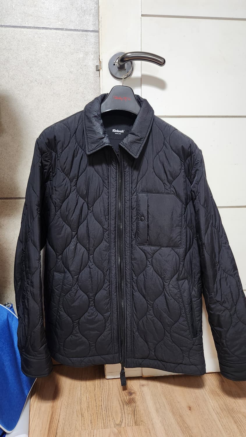 [100] 킨록 경량패딩 셔츠 셔켓 집업 블랙 깔깔이 옴므 정장 검정 상품이미지1
