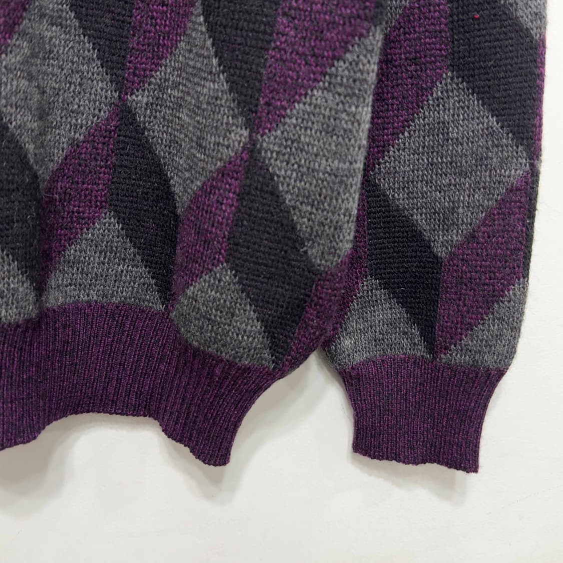 서광 라코스테 아가일 울 니트 상품이미지3