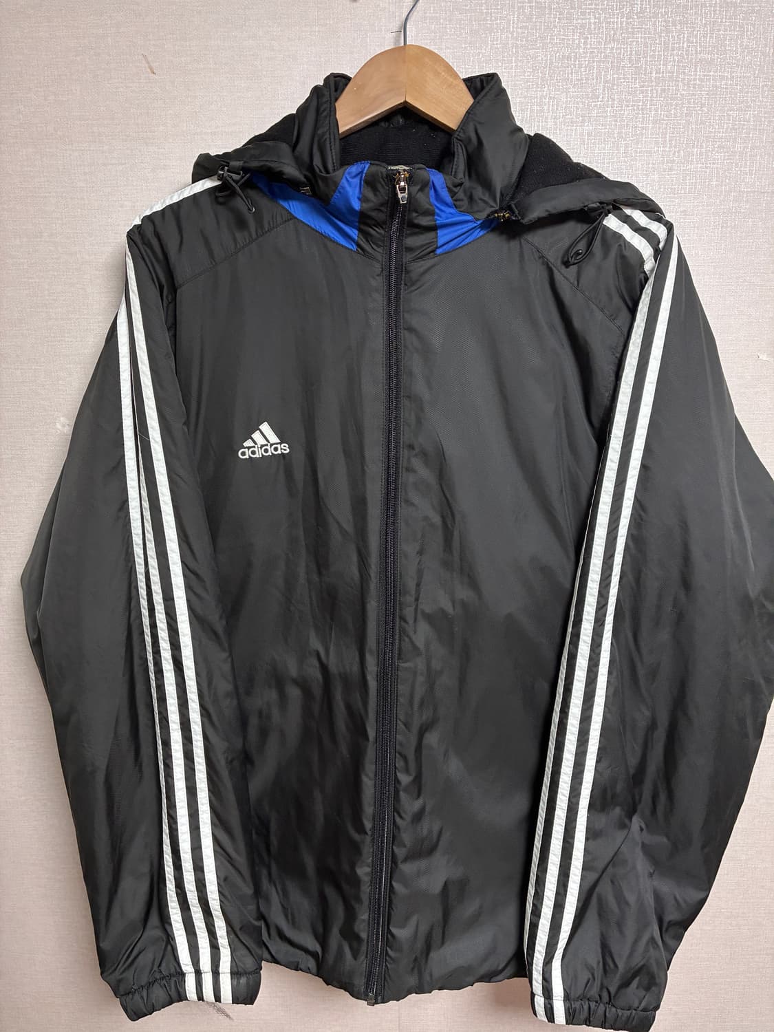 빈티지 올드스쿨 아디다스 패딩 블랙 XL 상품이미지2