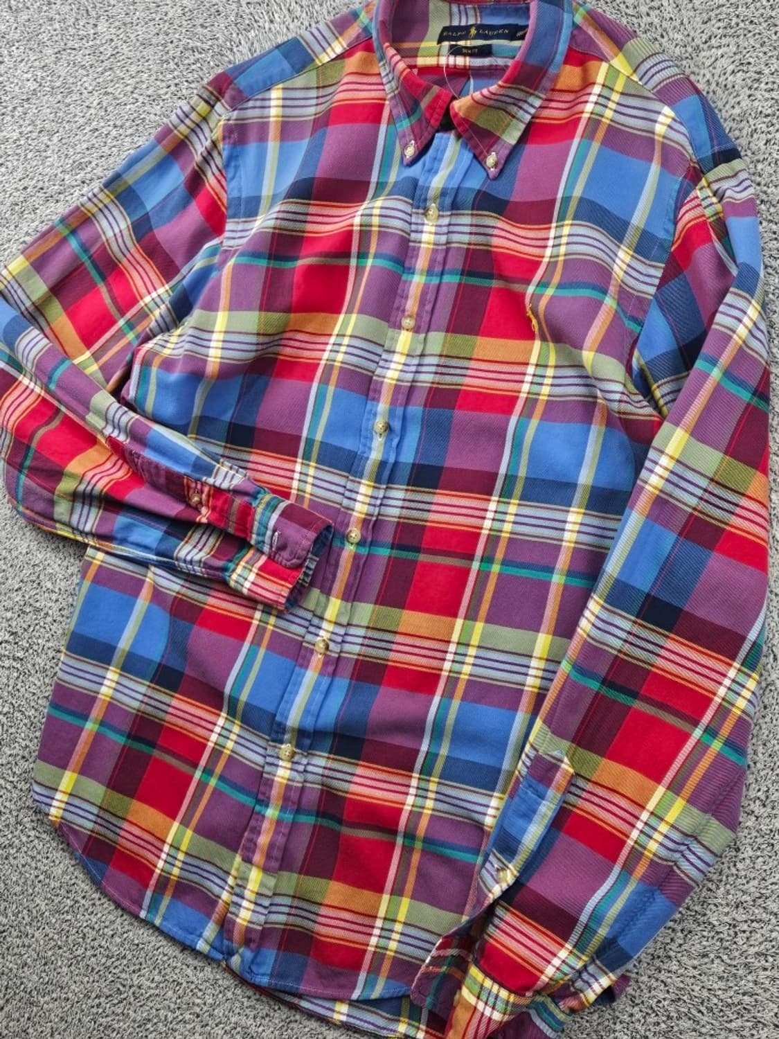 폴로랄프로렌 슬림핏 마드라스 체크 셔츠 ( L ) / 11609 상품이미지6