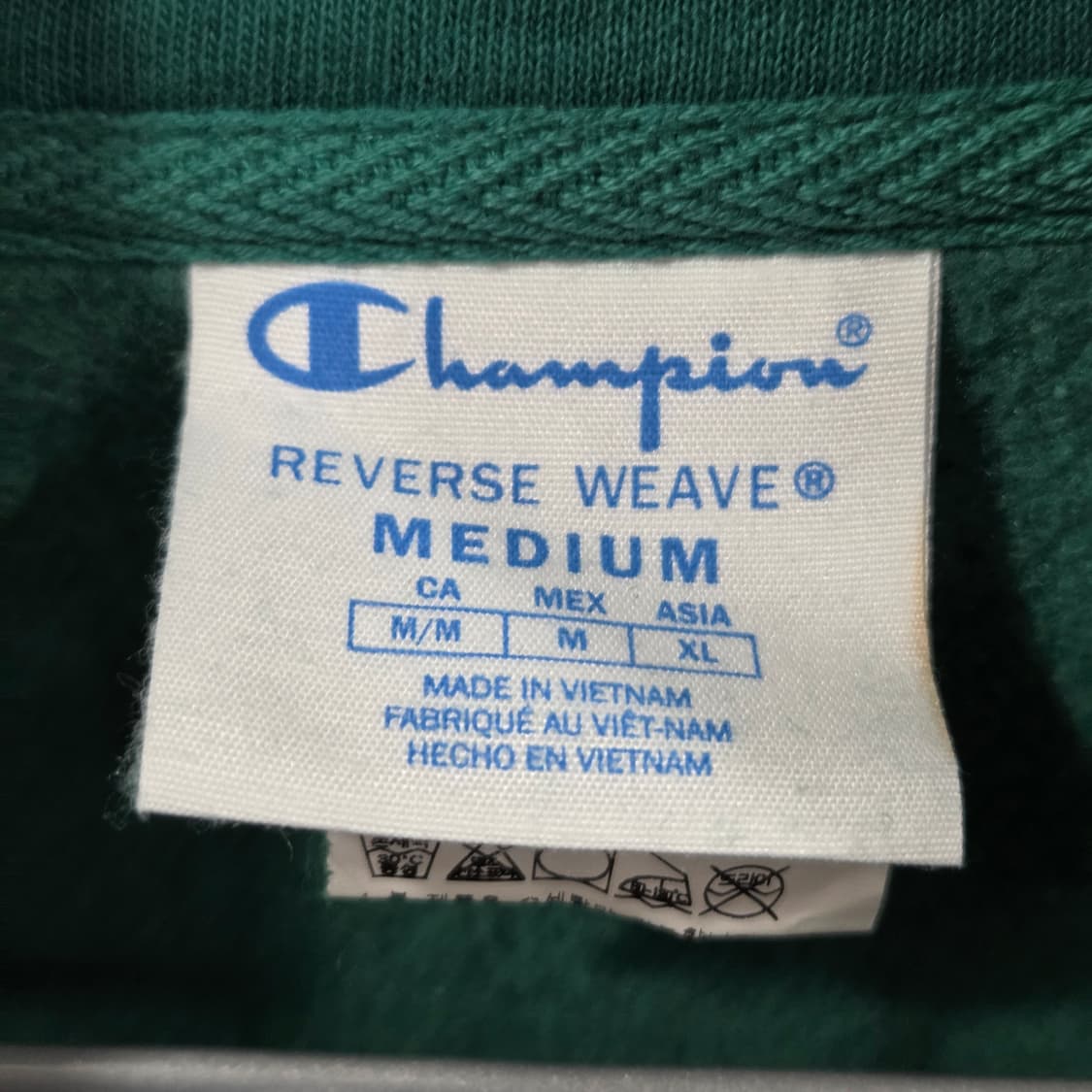 챔피온 블루택 리버스위브 풀오버 하프집업 기모 스웻셔츠 M 상품이미지3