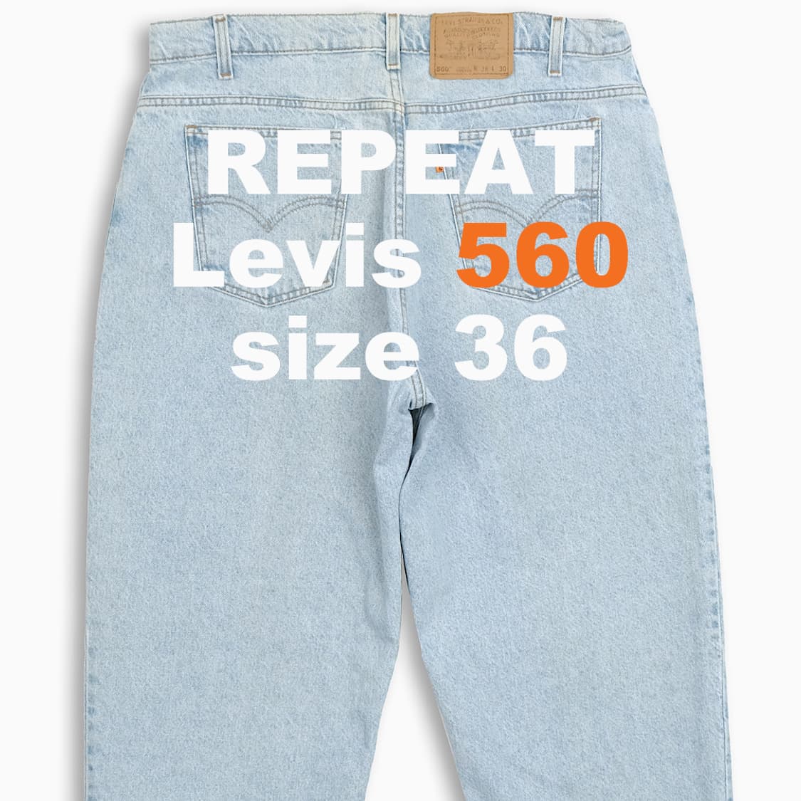 리바이스 560 오렌지탭 90s 36 사이즈 OR5603801 상품이미지1