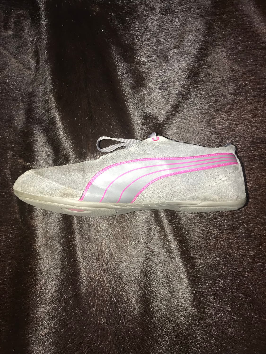 PUMA Gray/Pink Suede Speedcat Shoes 상품이미지3