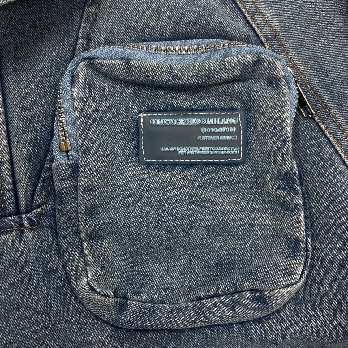 빈티지 데님 후드 아노락 상품이미지2