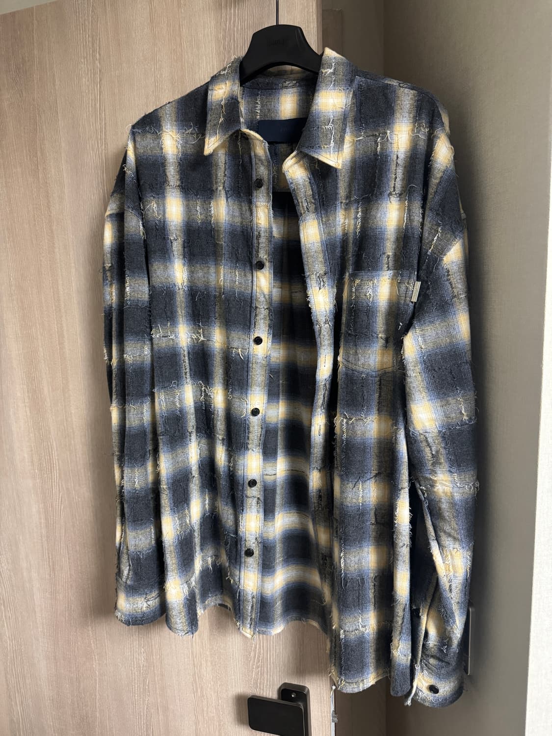 준지 25fw 그리드 옐로우 셔츠 50 상품이미지1