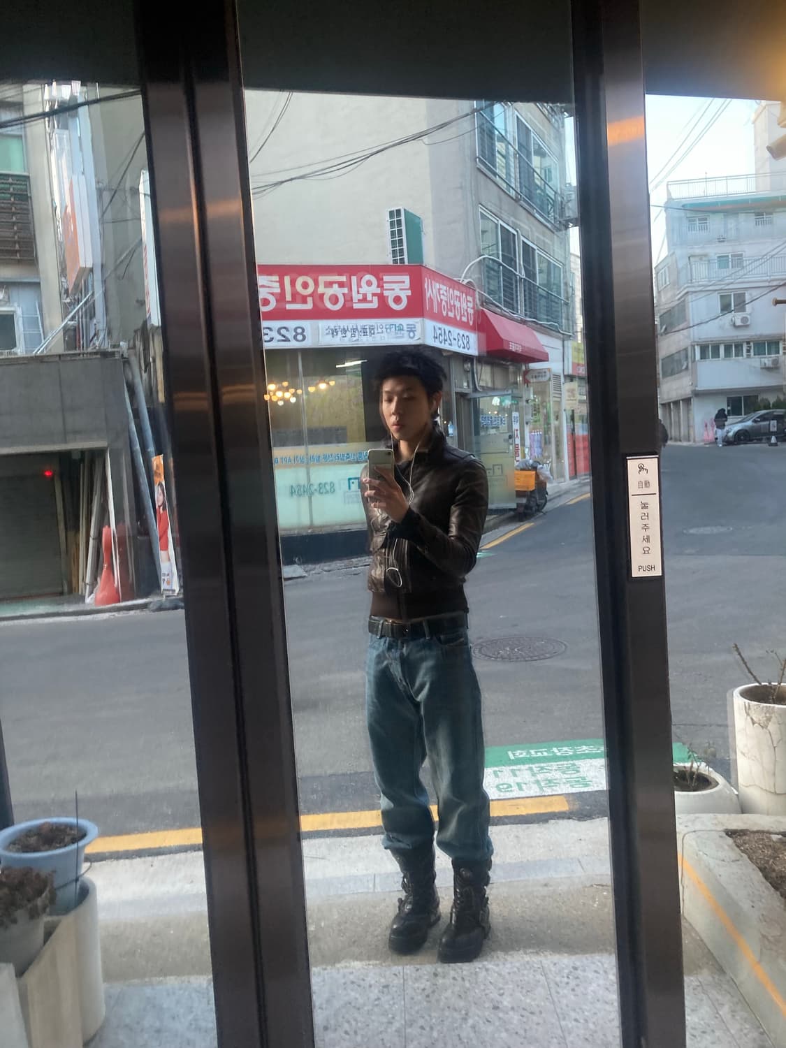 디젤 브라운 레더자켓 상품이미지1