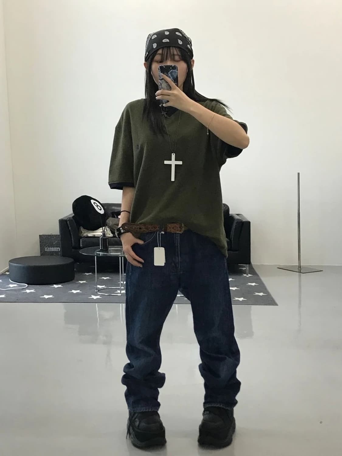폴로 랄프로렌 카키 반팔 상품이미지1