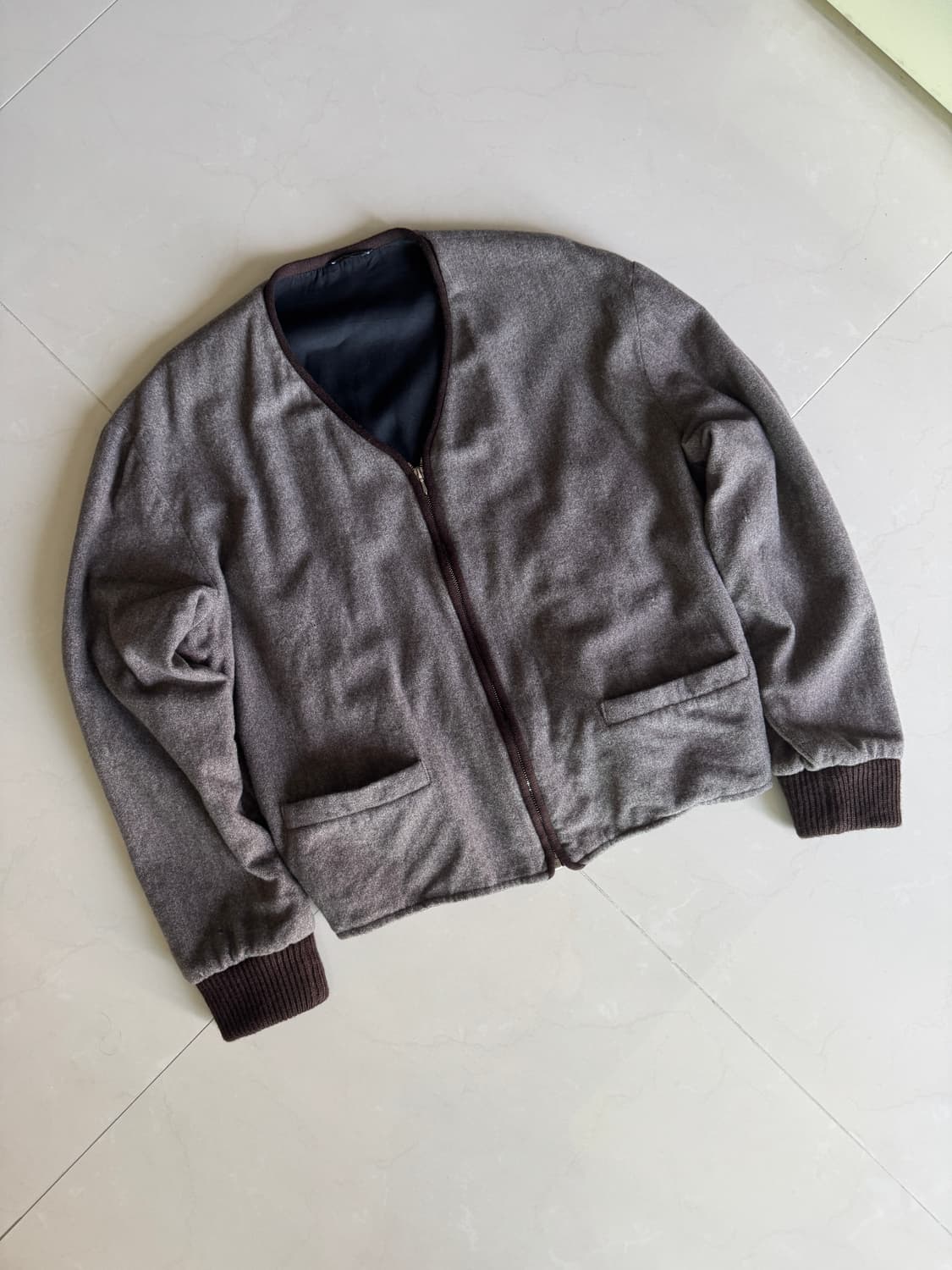 90s agnes b homme harringbone jacket 상품이미지9