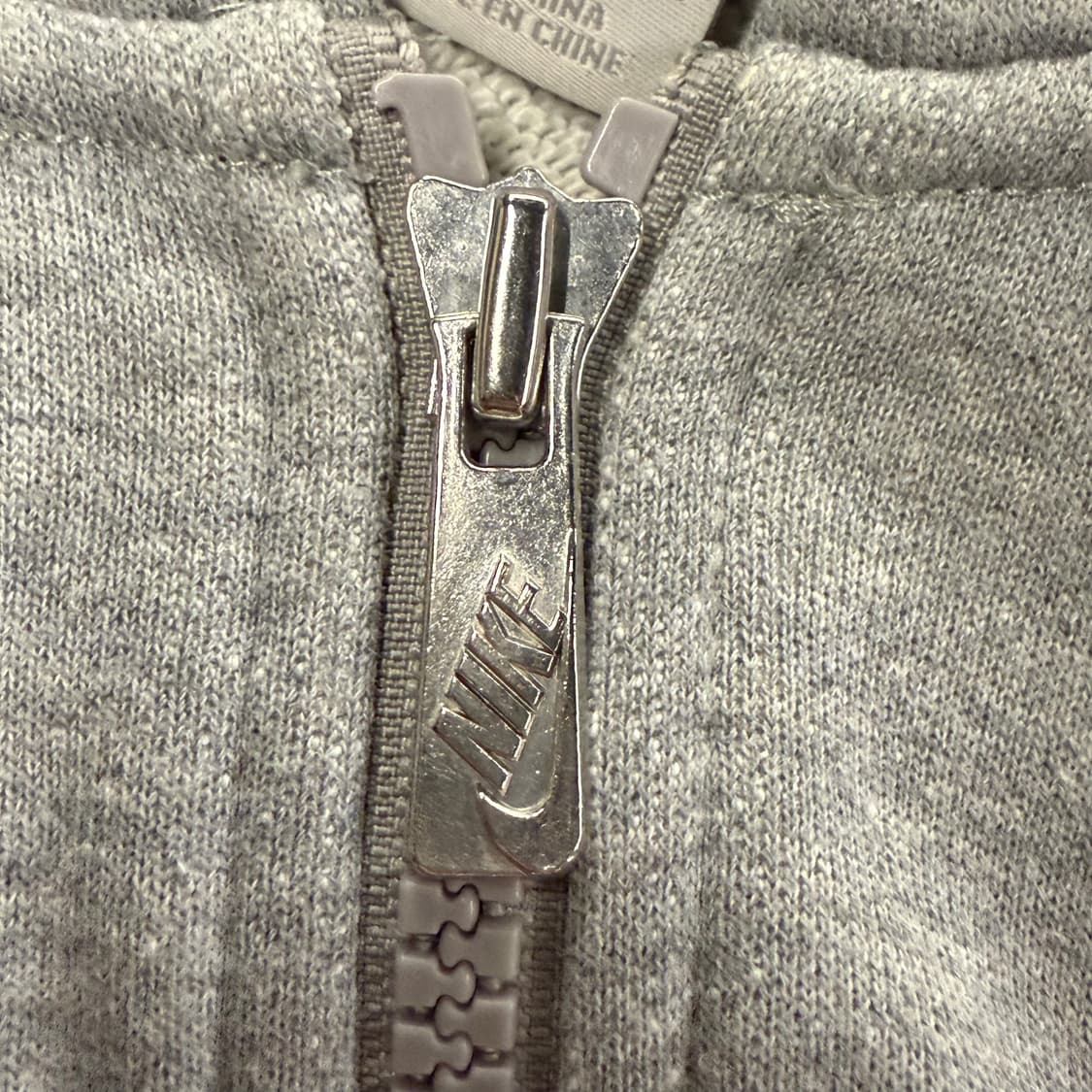 나이키 그레이 화이트 배색 바시티 st 후드집업 상품이미지5