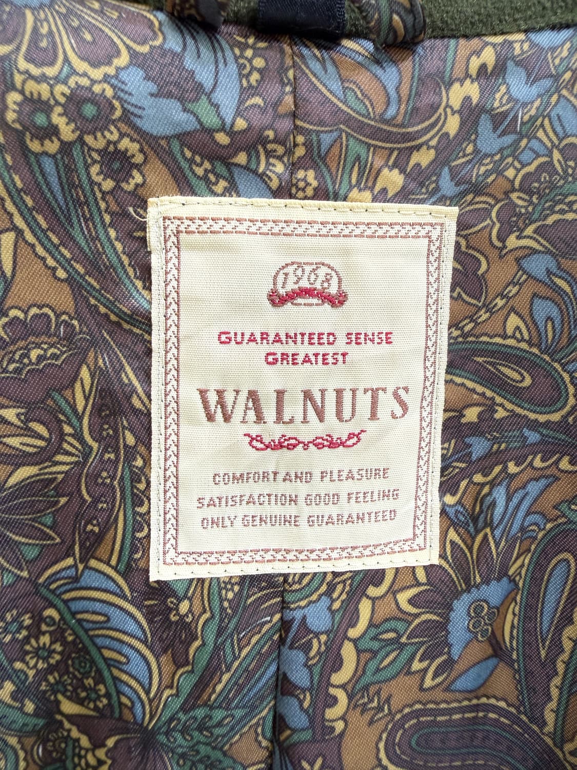 빈티지 WALNUTS (Made in Japan) 벨벳 더블자켓 상품이미지5
