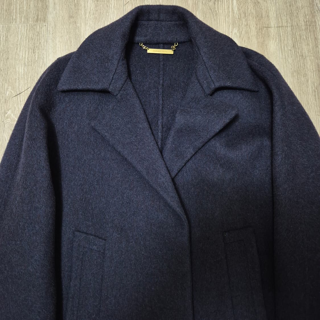 한섬 시스템 여성 핸드메이드 모직 캐시미어 코트 82-94-160 상품이미지2