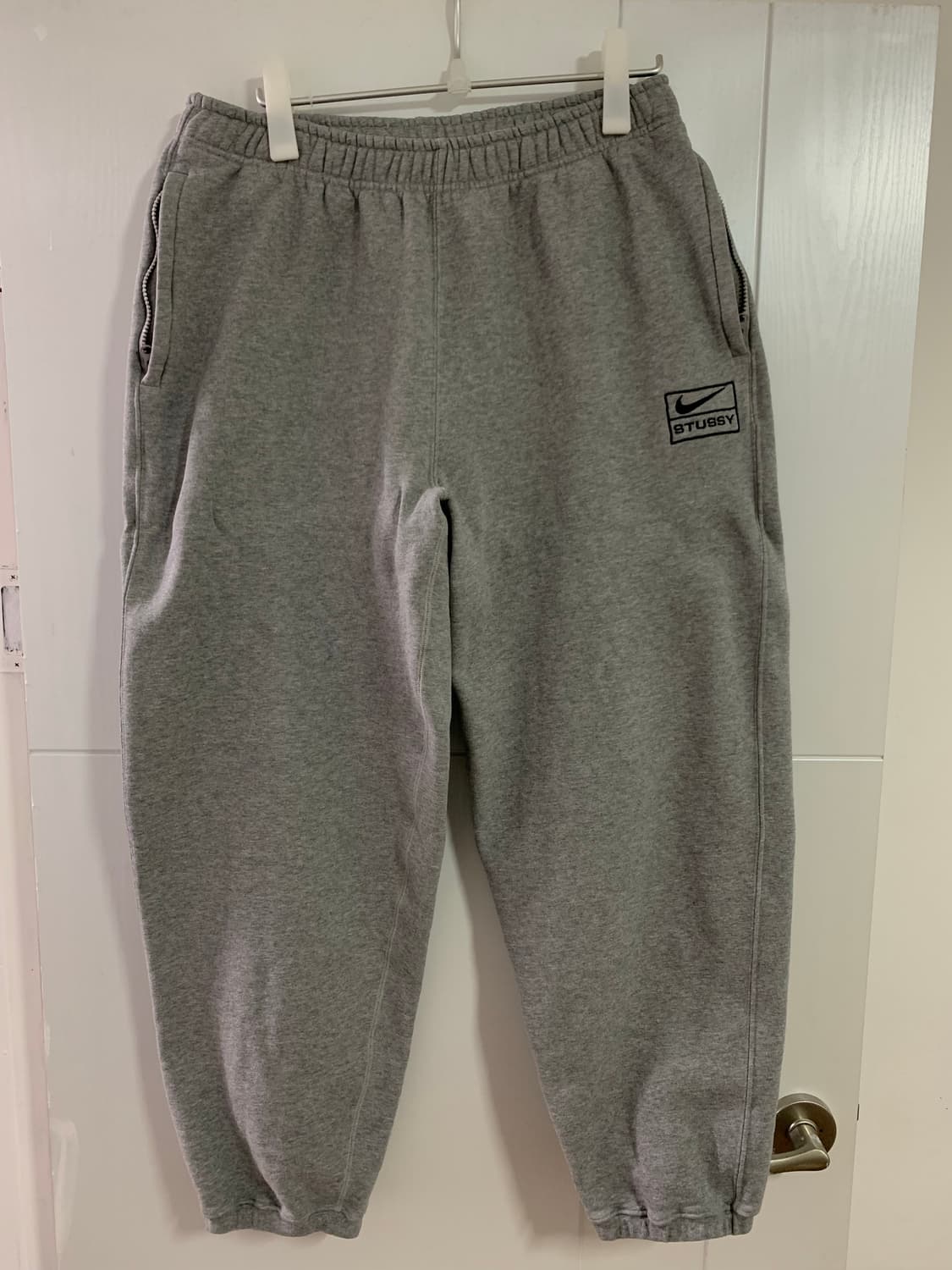[L] 초판!) 나이키 x 스투시 NRG BR 플리스 팬츠 그레이 상품이미지2