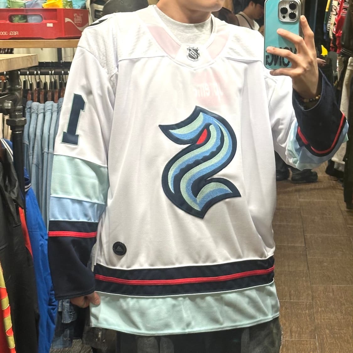 [HI] 아디다스 NHL 긴팔 하키티 화이트 상품이미지4