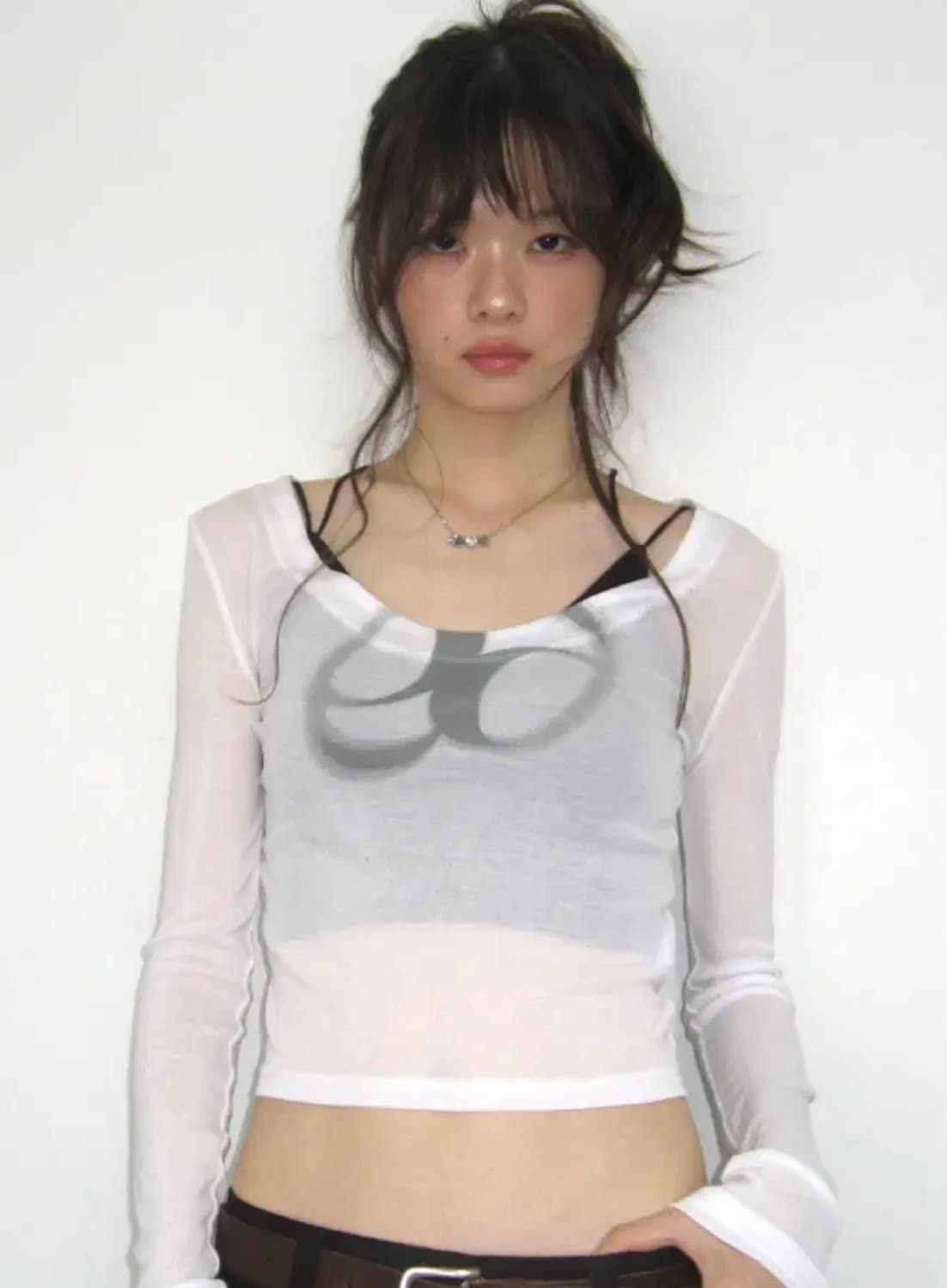 애즈온 시스루 티 see through t 상품이미지1