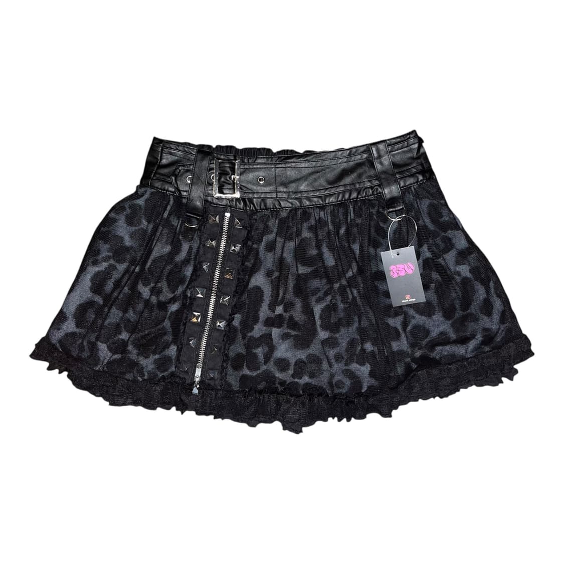 sexpot revenge 섹스팟리벤지 호피 시스루 스커츠 펑크y2k갸루 상품이미지1