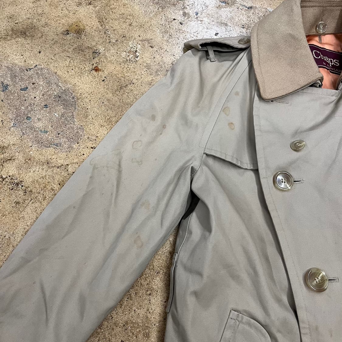 [정품] 챕스 랄프로렌 베이지 트렌치코트 b10 상품이미지4