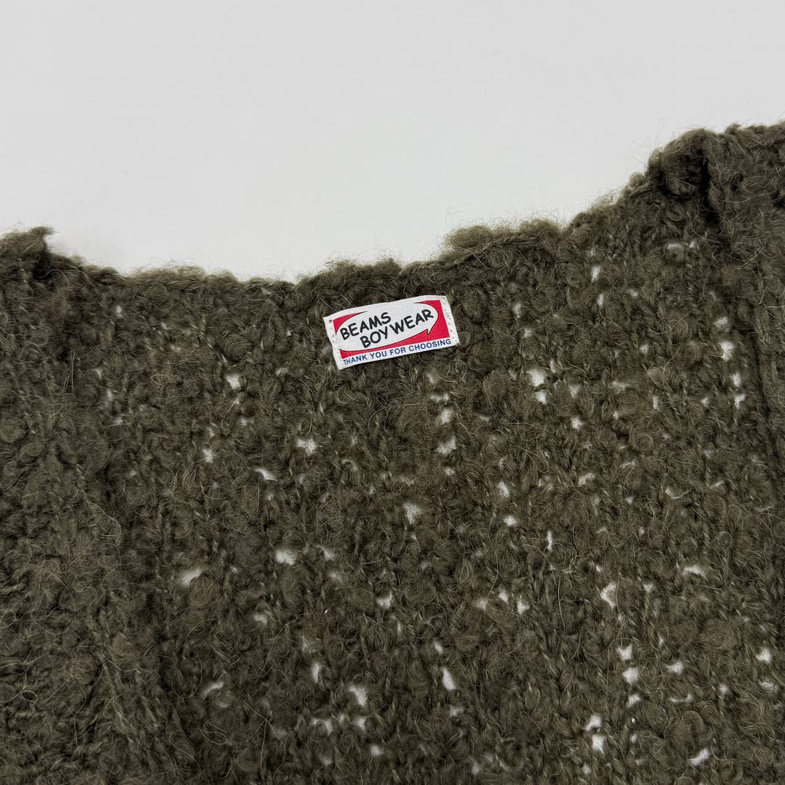 Beams Boy alpaca boucle vest 상품이미지4