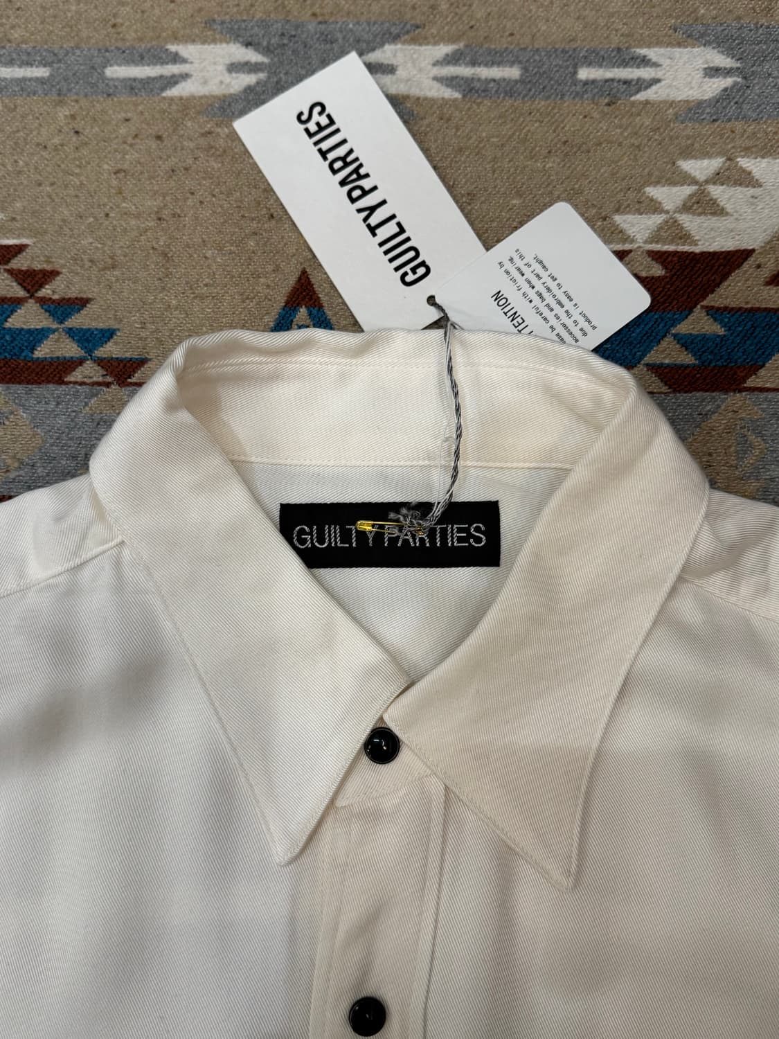 [L] 와코마리아 웨스턴 셔츠 롱 슬리브 화이트 상품이미지4