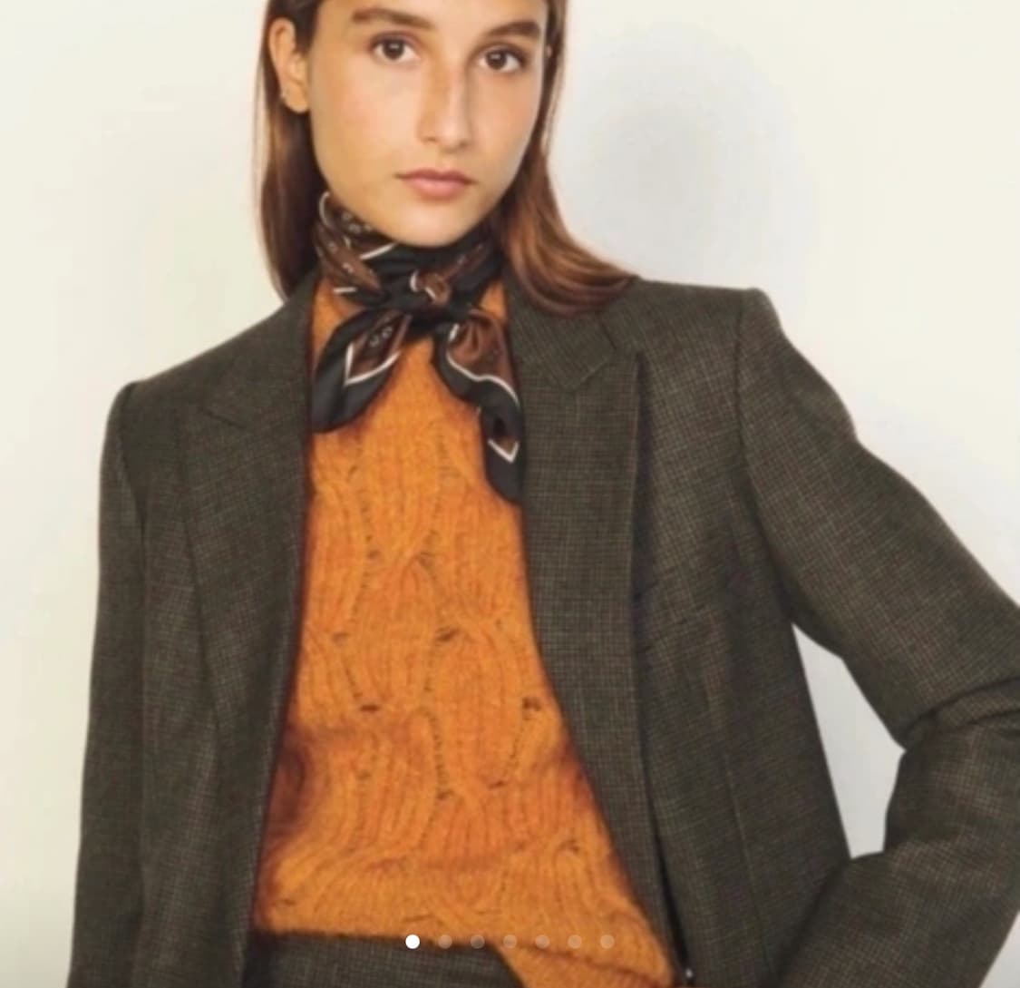 산드로(Sandro) 모헤어 혼방 케이블 니트 스웨터 1 상품이미지8