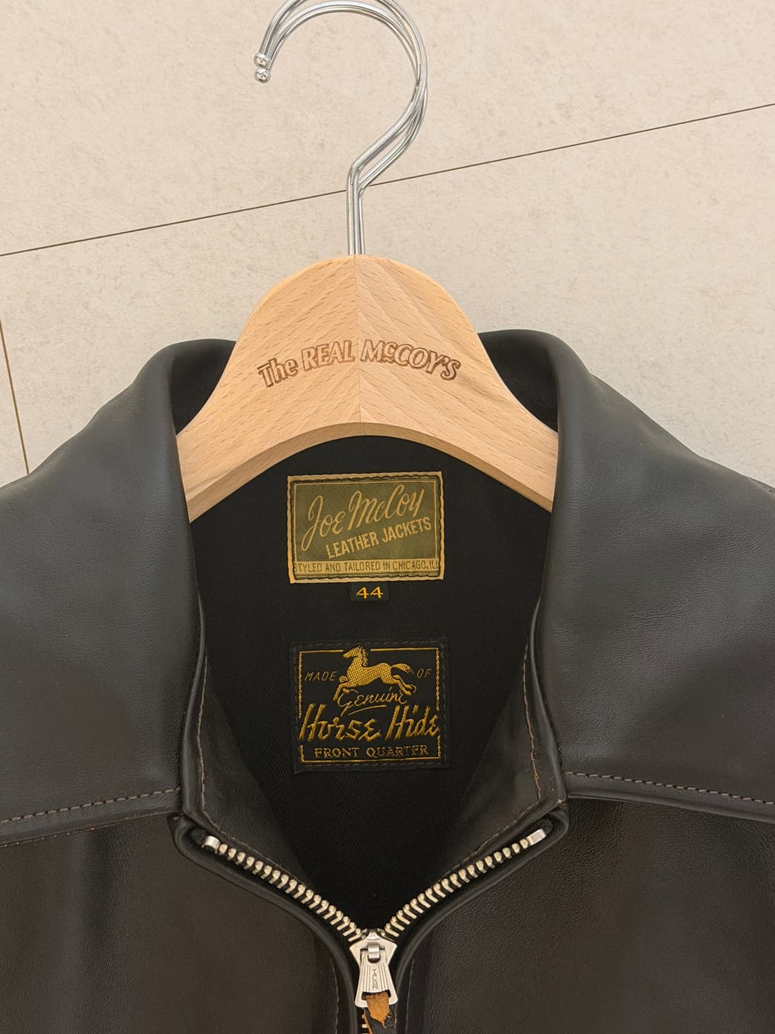 더 리얼 맥코이 조 맥코이 호스하이드 스포츠 자켓 (넬슨) 44사이즈 상품이미지6