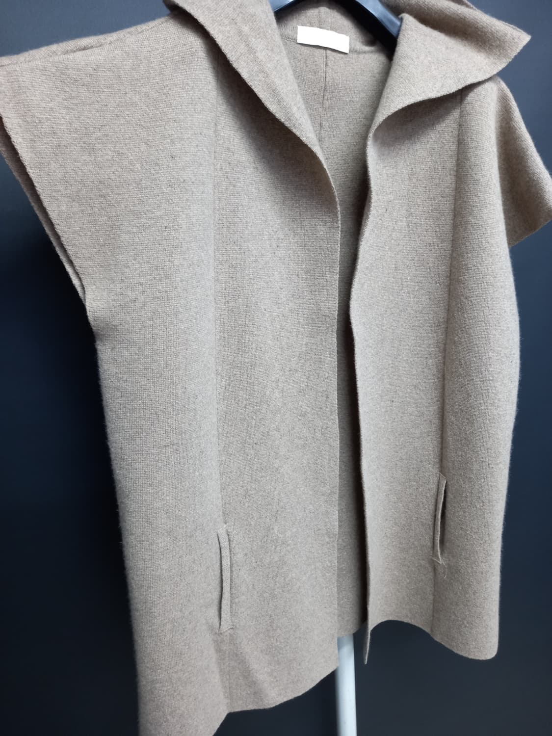 새 모티브 춘추동 캐시미어블랜 후드베스트 F 44-77 상품이미지5