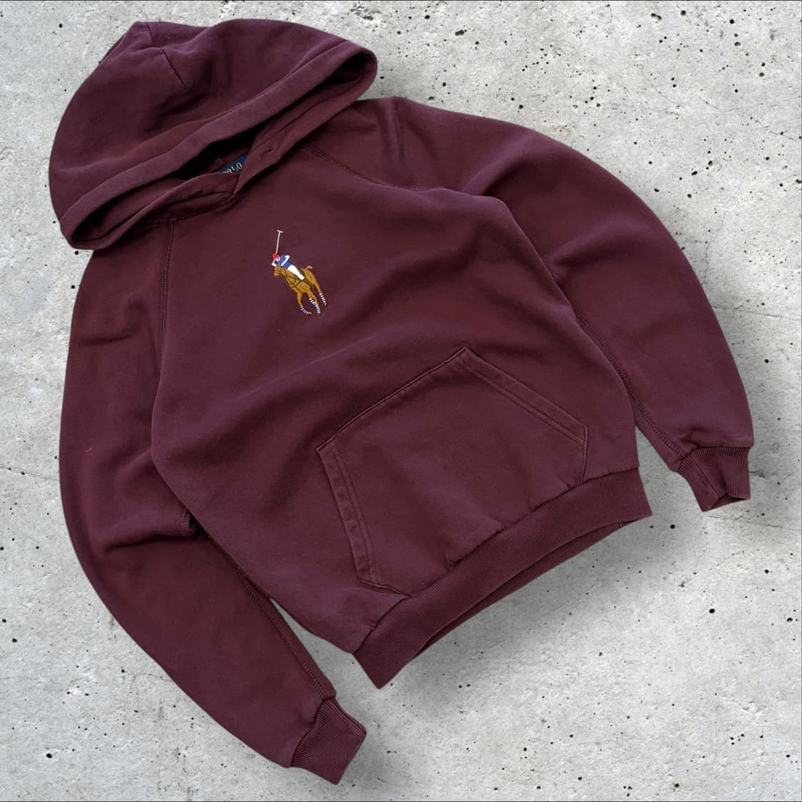 [XS] 폴로 랄프로렌 신형 큐알 버건디 후드티 C879 상품이미지1