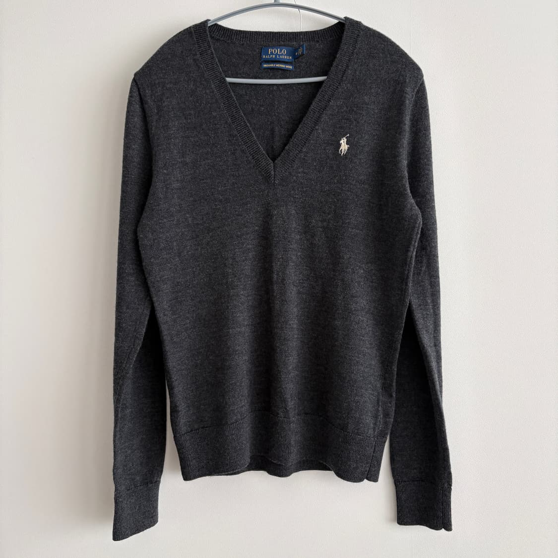 폴로 랄프로렌 여성 메리노 울 V넥 니트 M 상품이미지1