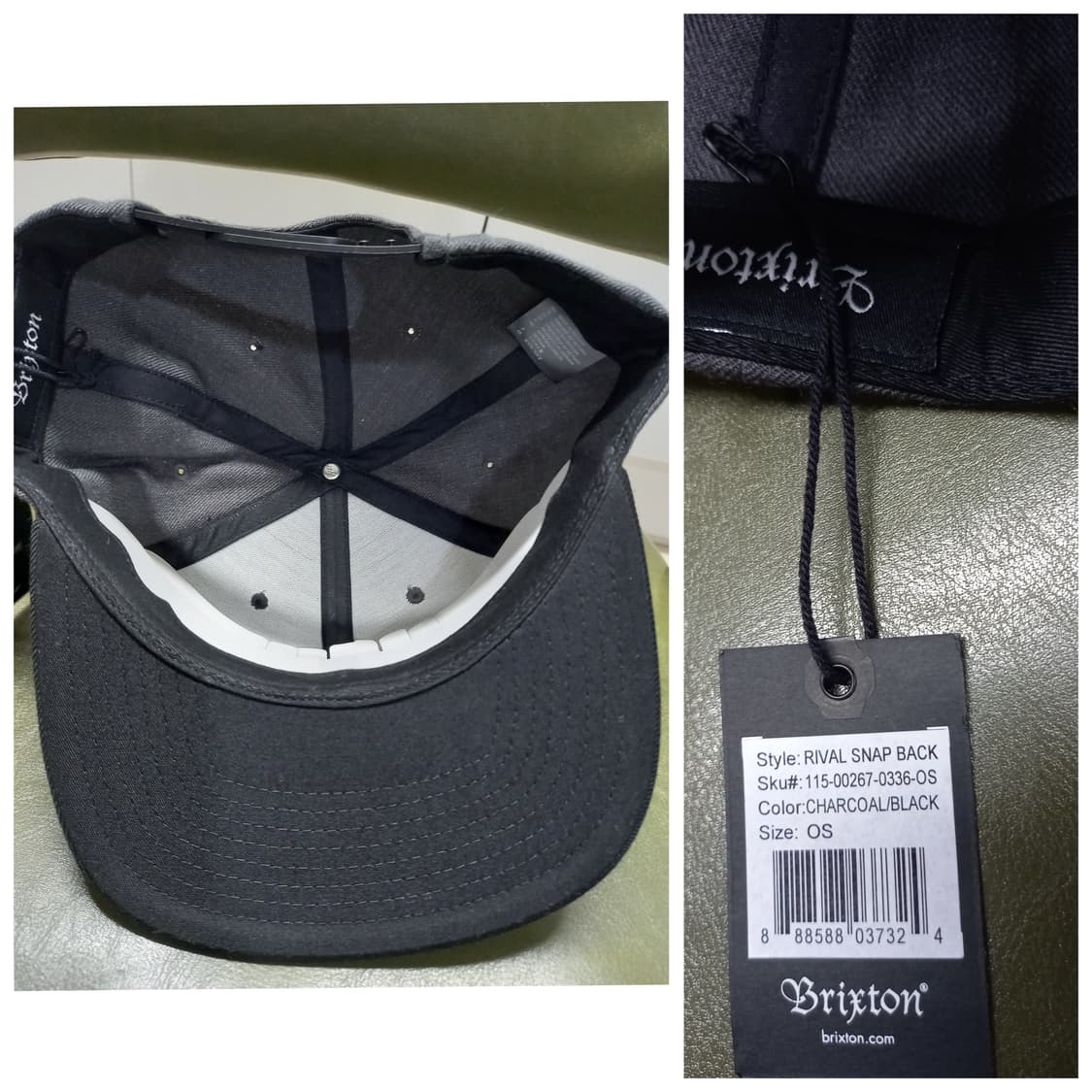 새상품 스냅백모자-HUF,브릭스톤 상품이미지7