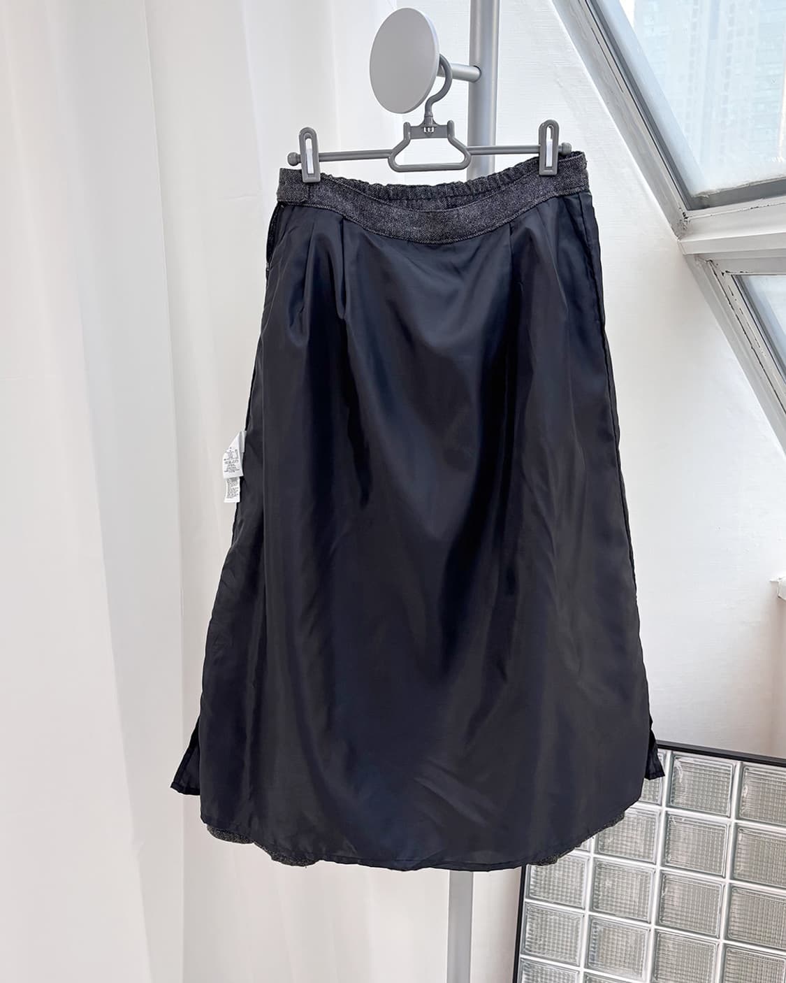 muji balloon tuck wool skirt 상품이미지3