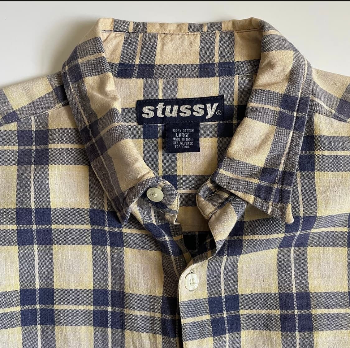 90s stussy 스투시 긴팔 체크 셔츠 팝니다 상품이미지1