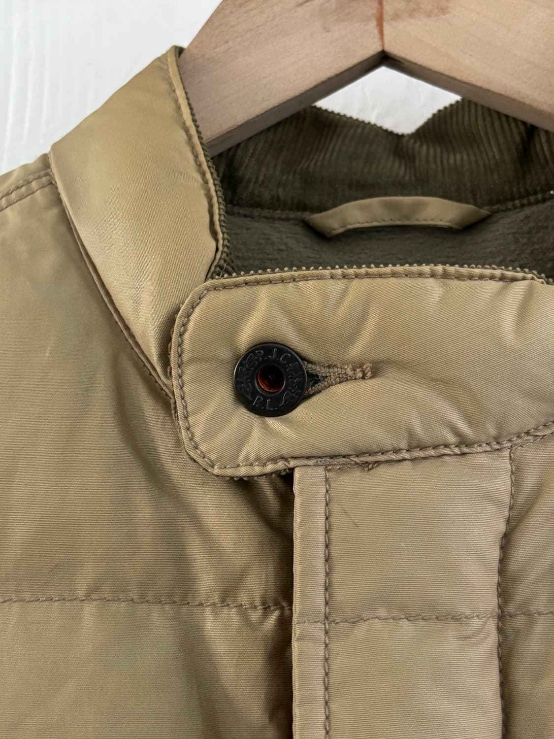 Polo 폴로 진스 베이지 패딩 베스트 상품이미지5