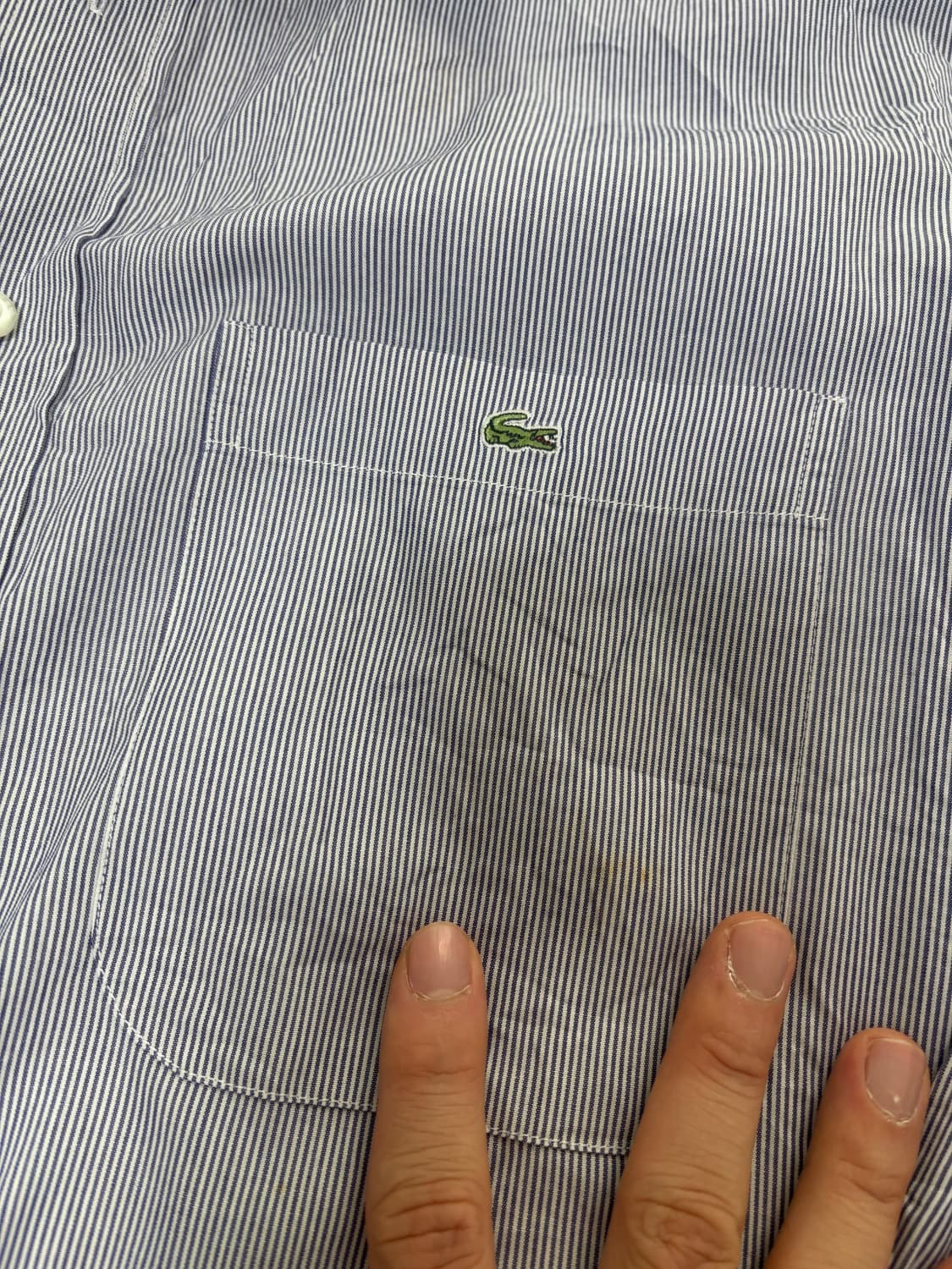 일본판 라코스테 스트라이프셔츠 사이즈 105-110 상품이미지3
