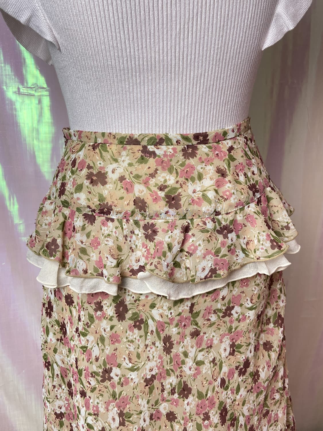 Flower frill long sk 플라워 프릴스커트 상품이미지9