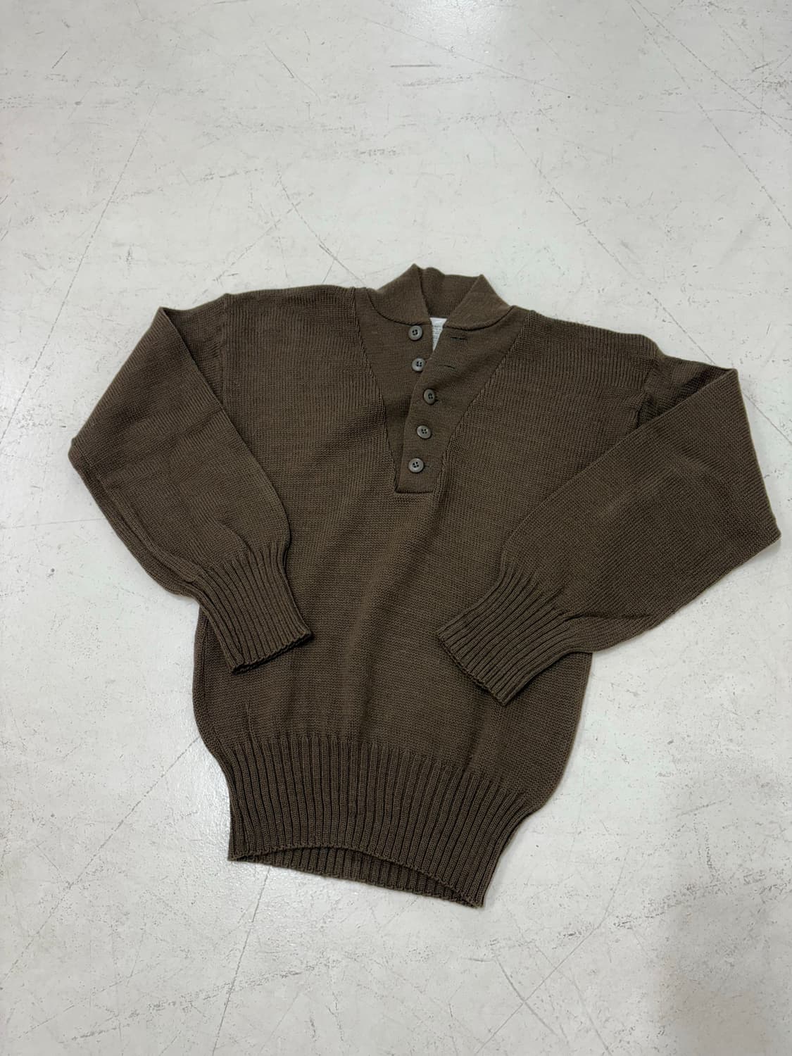 80‘s US Army 5 Button Wool Sweater 상품이미지2