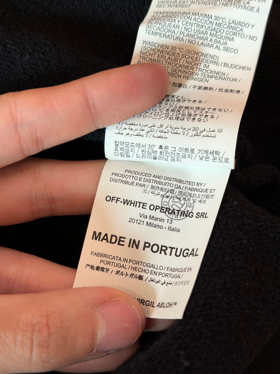 새상품급 오프화이트 애로우 맨투맨 스웻셔츠 옐로우 상품이미지8