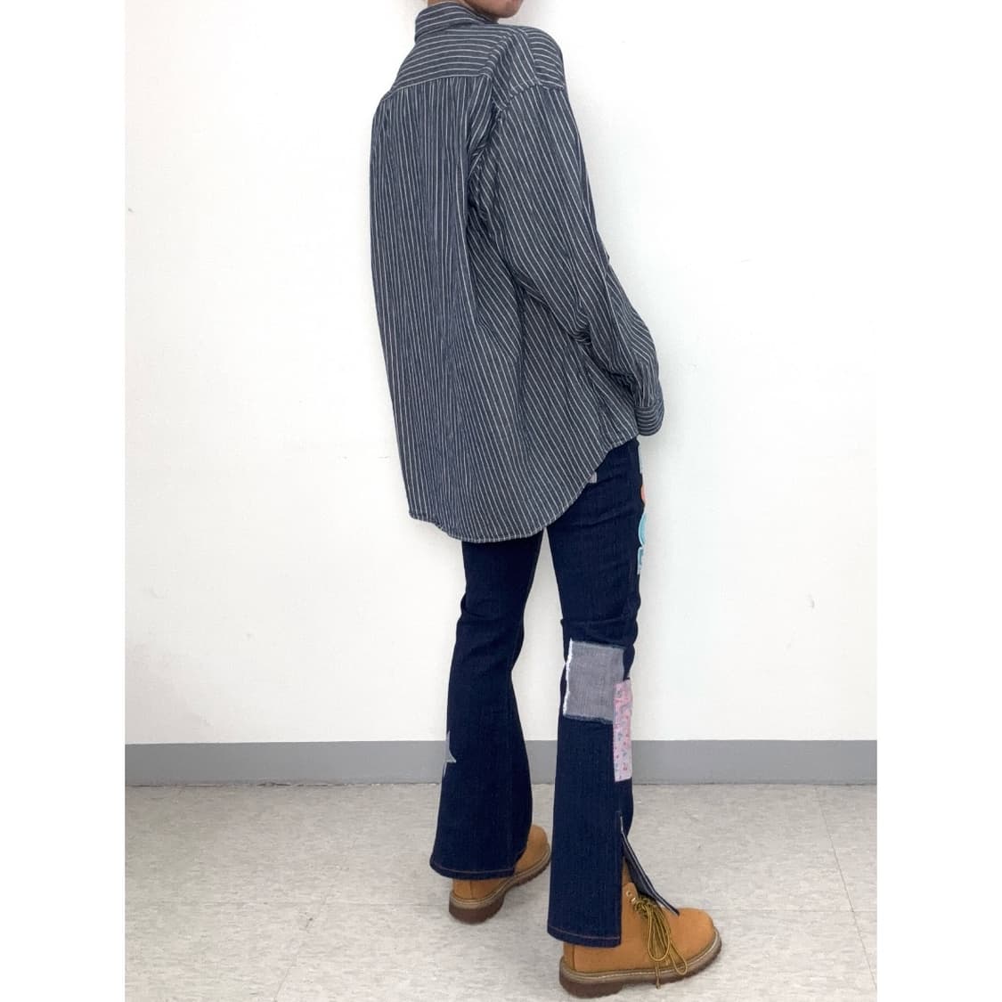 빈티지 키치 부츠컷 데님 팬츠 상품이미지3