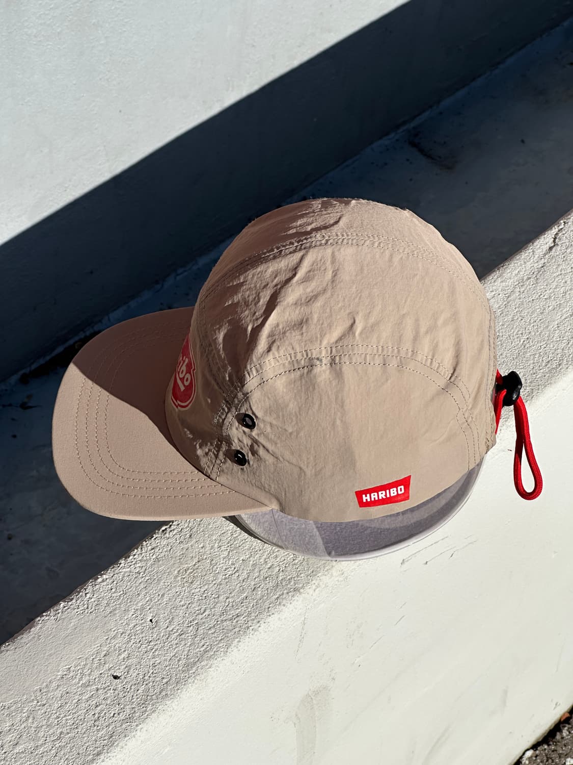 [F] 하리보 로고 베이지 캠프캡 모자 상품이미지3