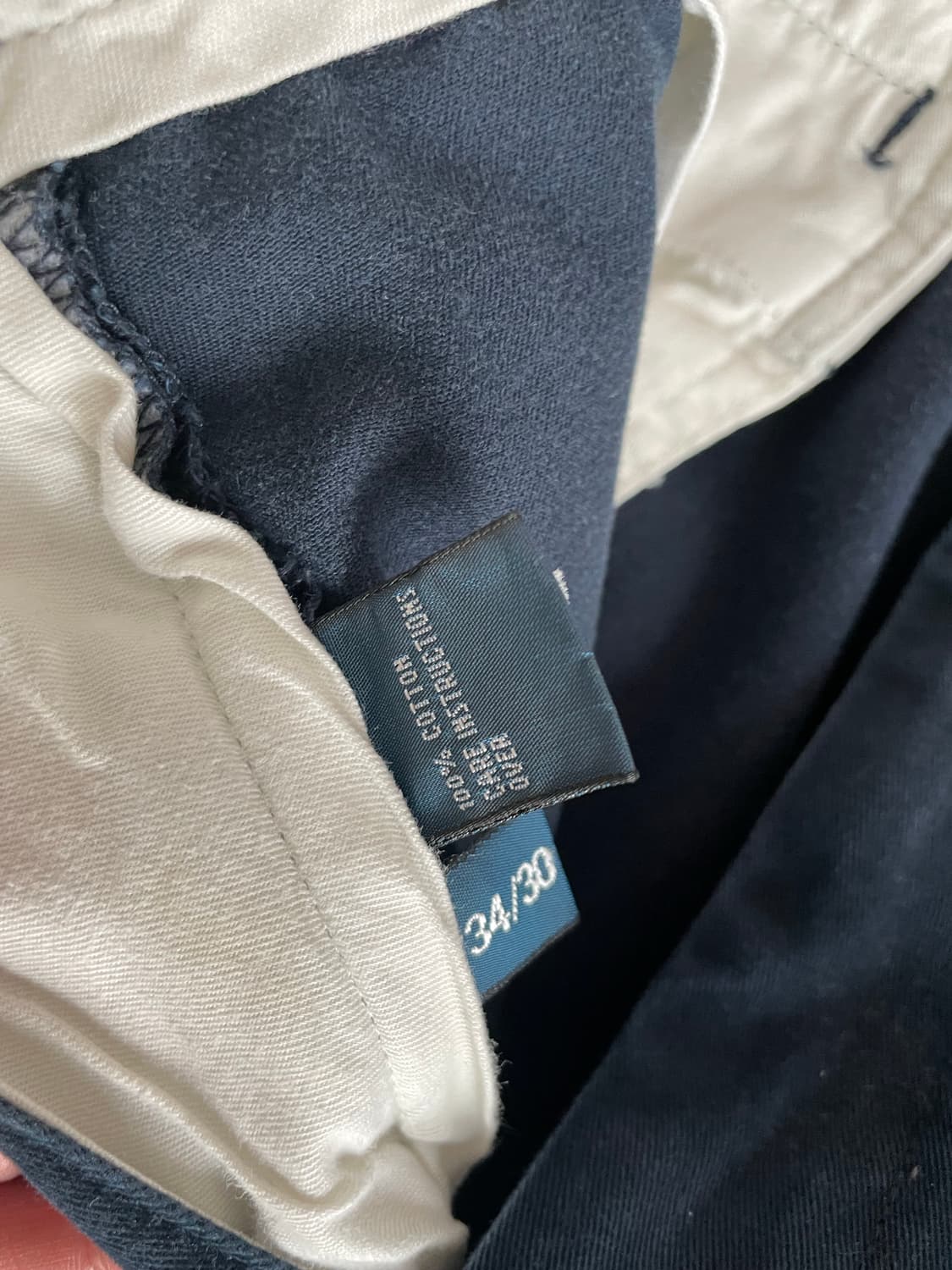 (32) 90s 폴로 앤드류 Andrew 치노 팬츠 네이비 상품이미지4