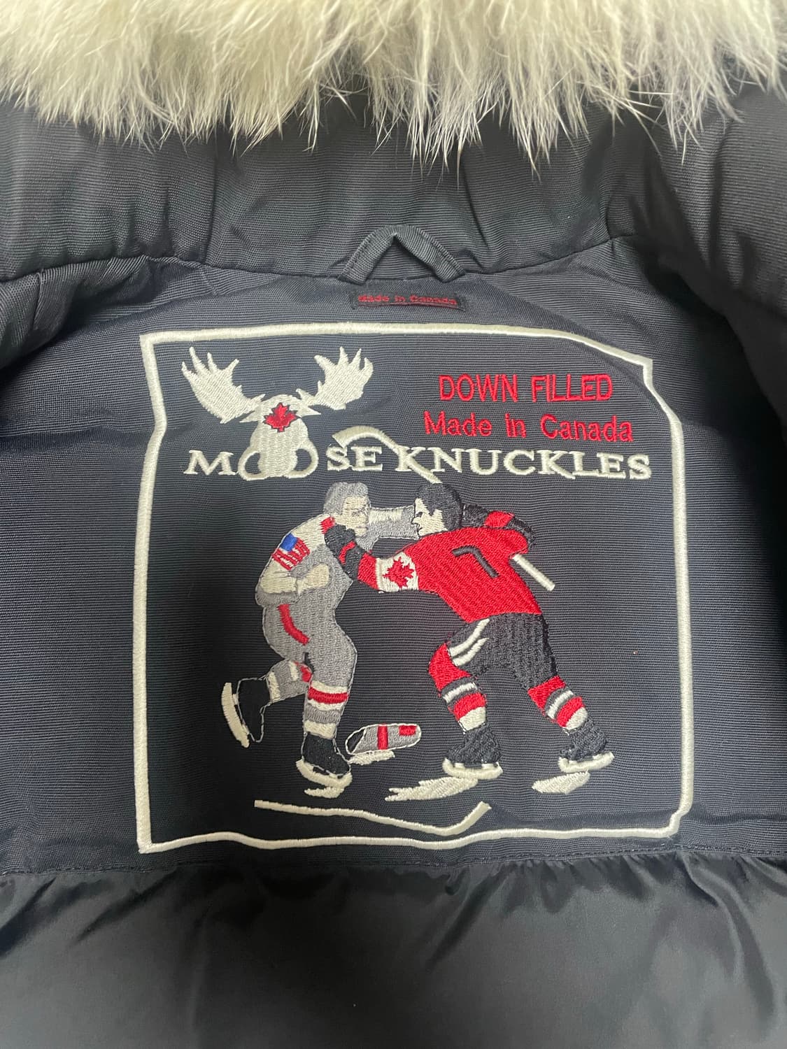 정품 무스너클 스틸링 화이트퍼 남성 패딩 블랙 M/M 상품이미지4