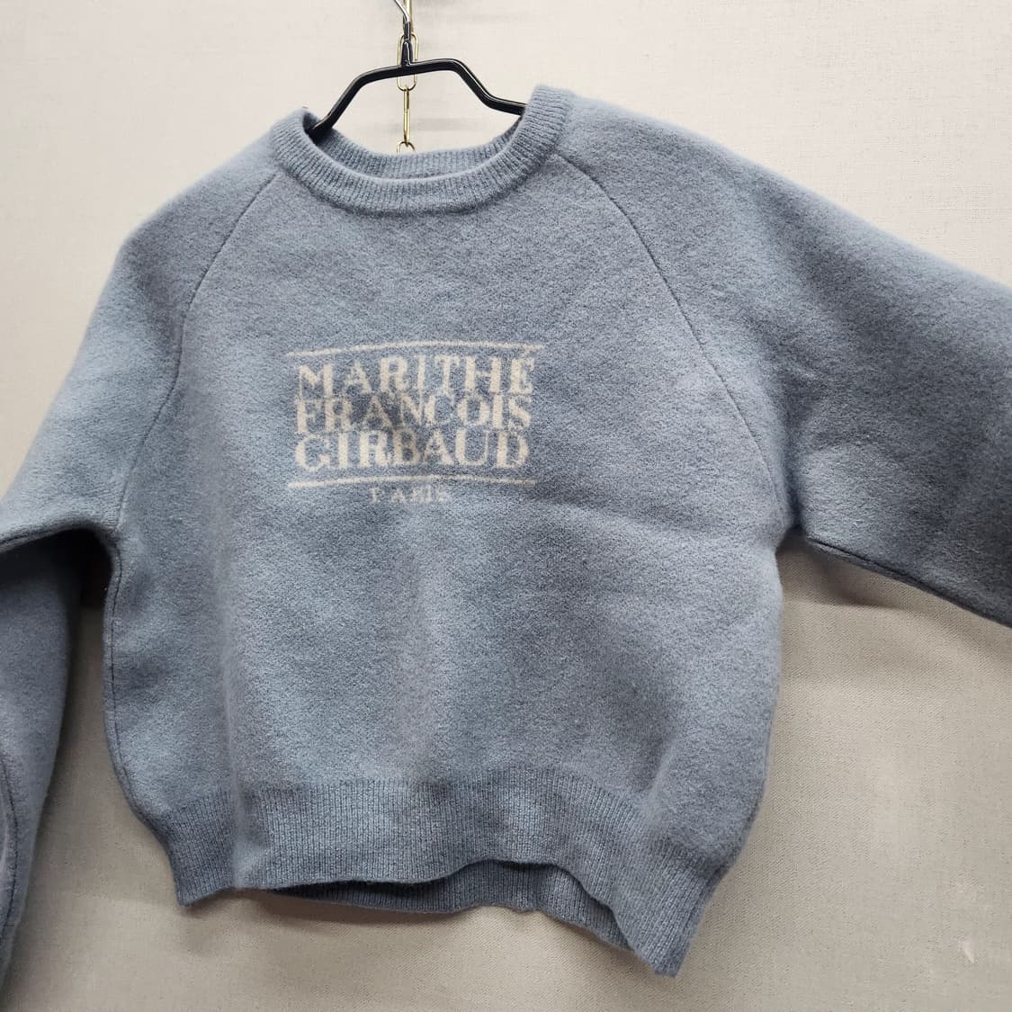 마리떼 빅로고 양모 크롭 니트 S(S)  상품이미지2