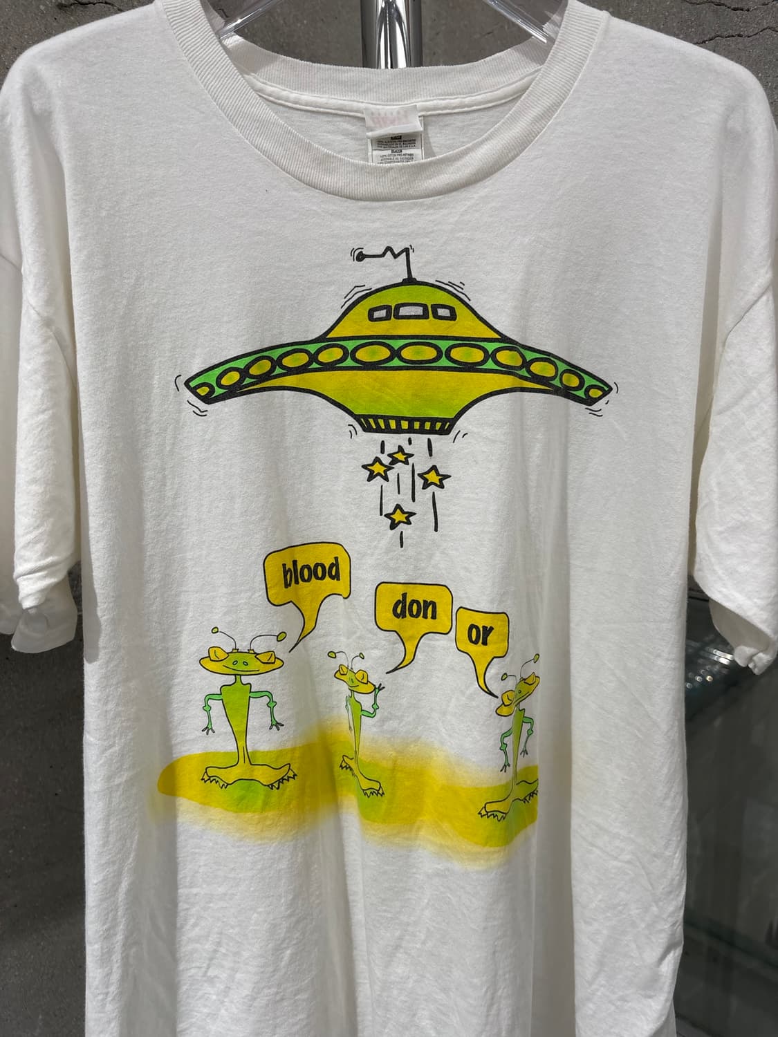 빈티지 프룻오브더룸 UFO 그래픽 티셔츠 상품이미지2